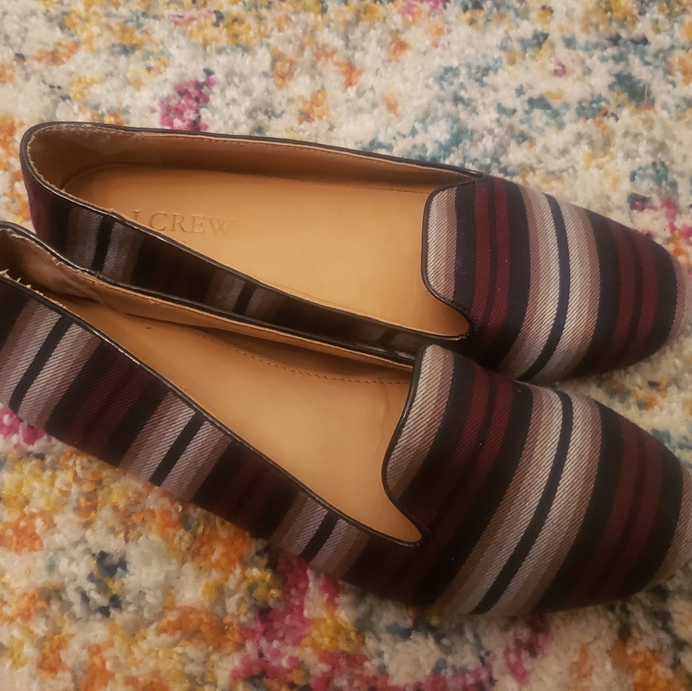 J crew factory Flats striped 7.5 Loafers